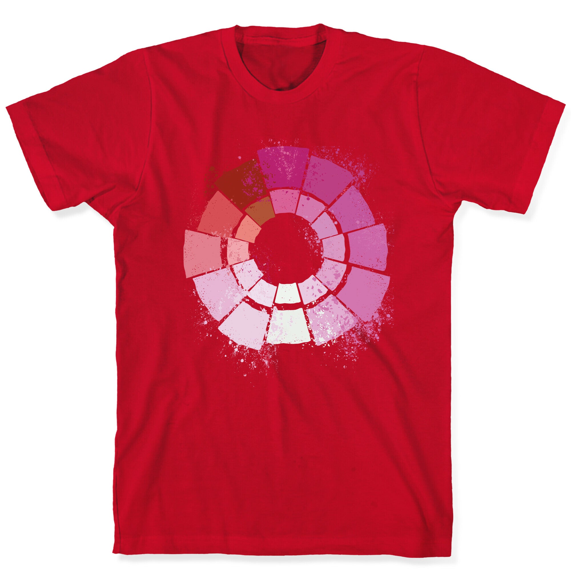 Lesbian Pride Color Wheel T-Shirt